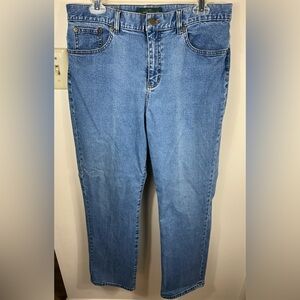 Lauren Ralph Lauren LRL Jeans Women's 12 Classic Straight Logo Old Money Casual‎